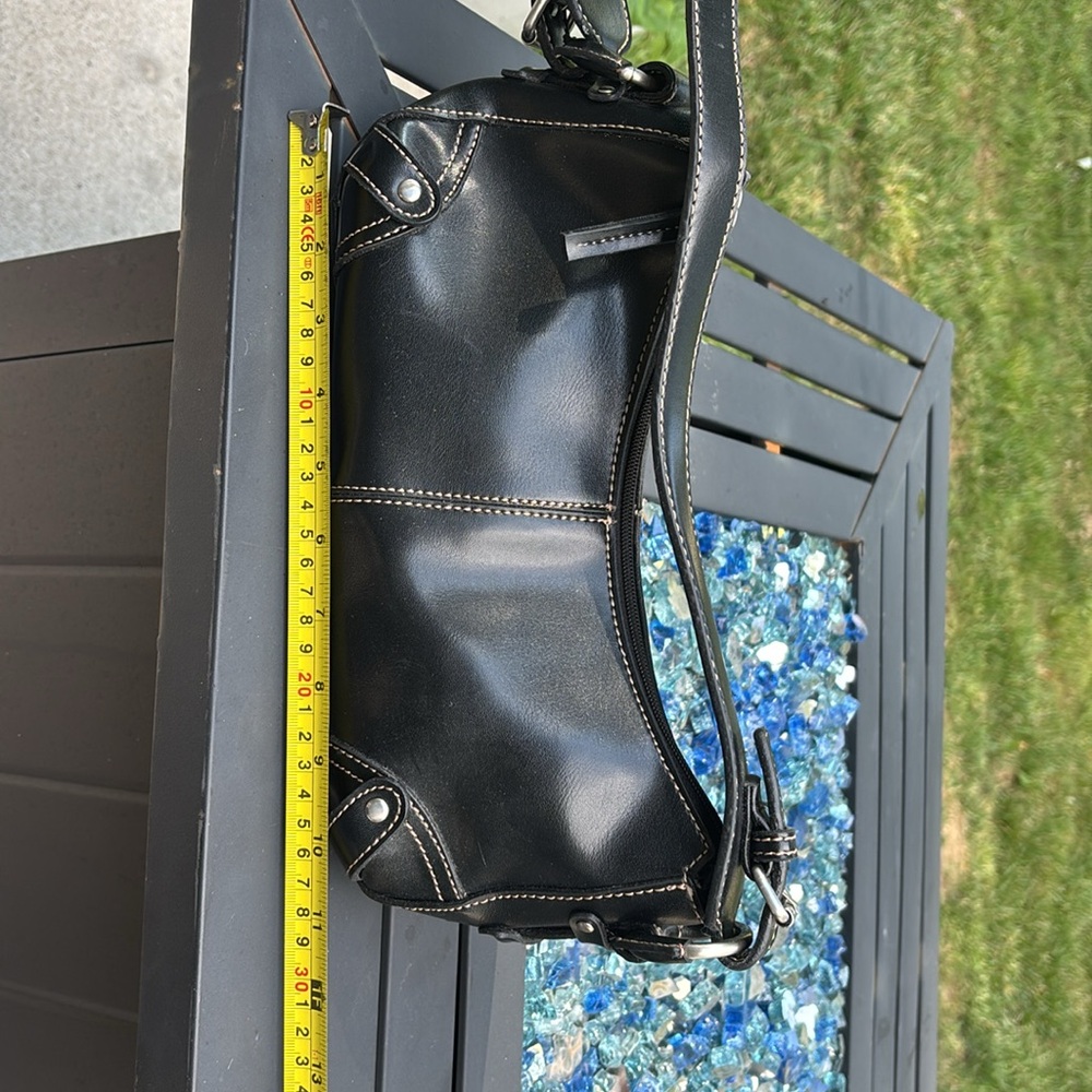 Y2K Faux-Leather SHOULDER BAG BLACK - Picture 7 of 13
